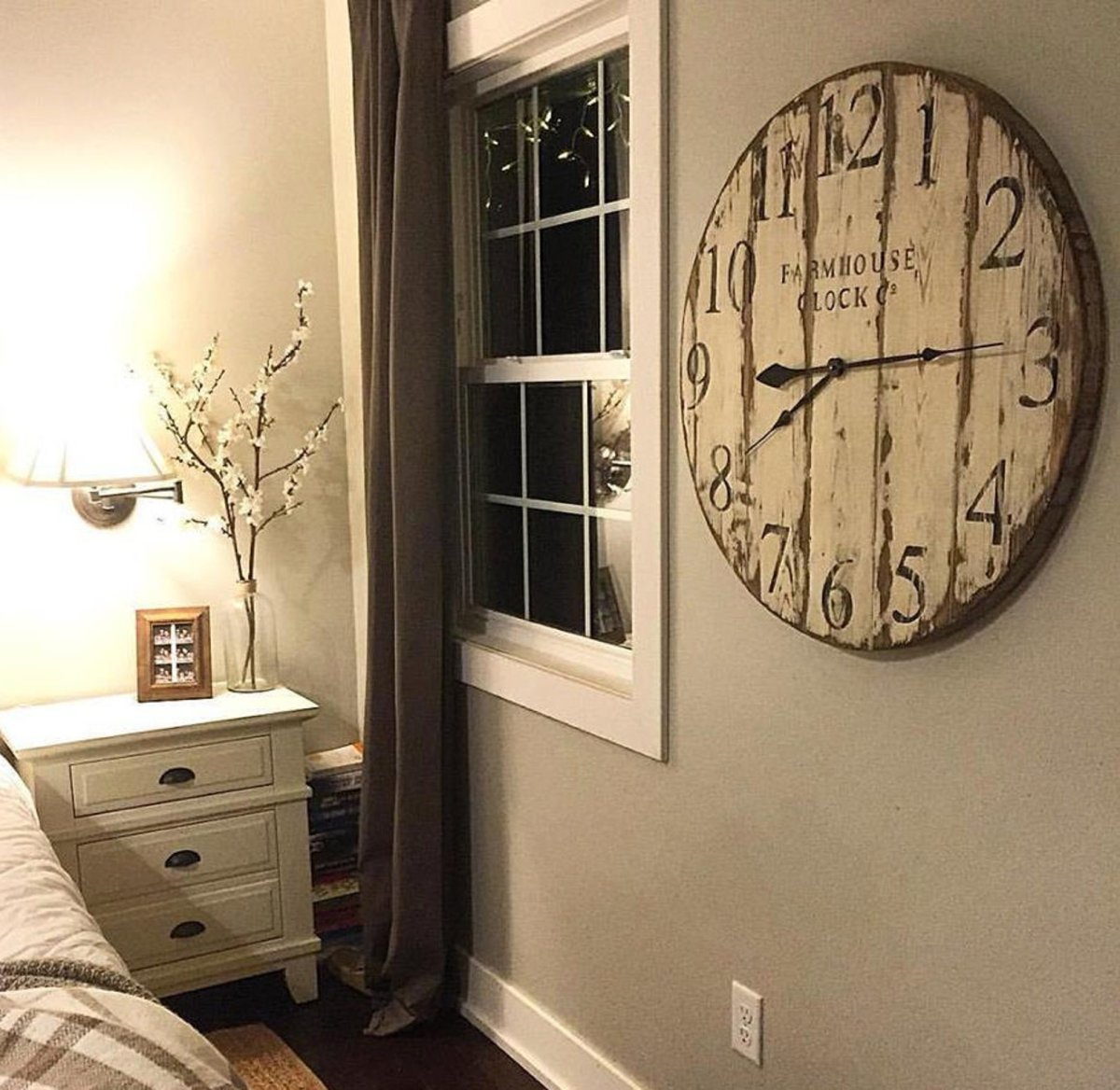 Часы настенные в деревенском стиле
