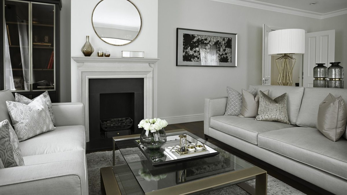 Обои в скандинавском стиле для гостиной