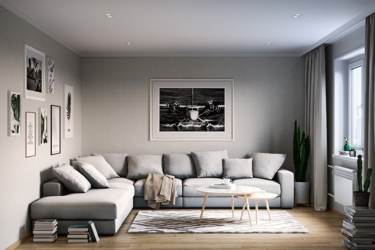 Серый интерьер