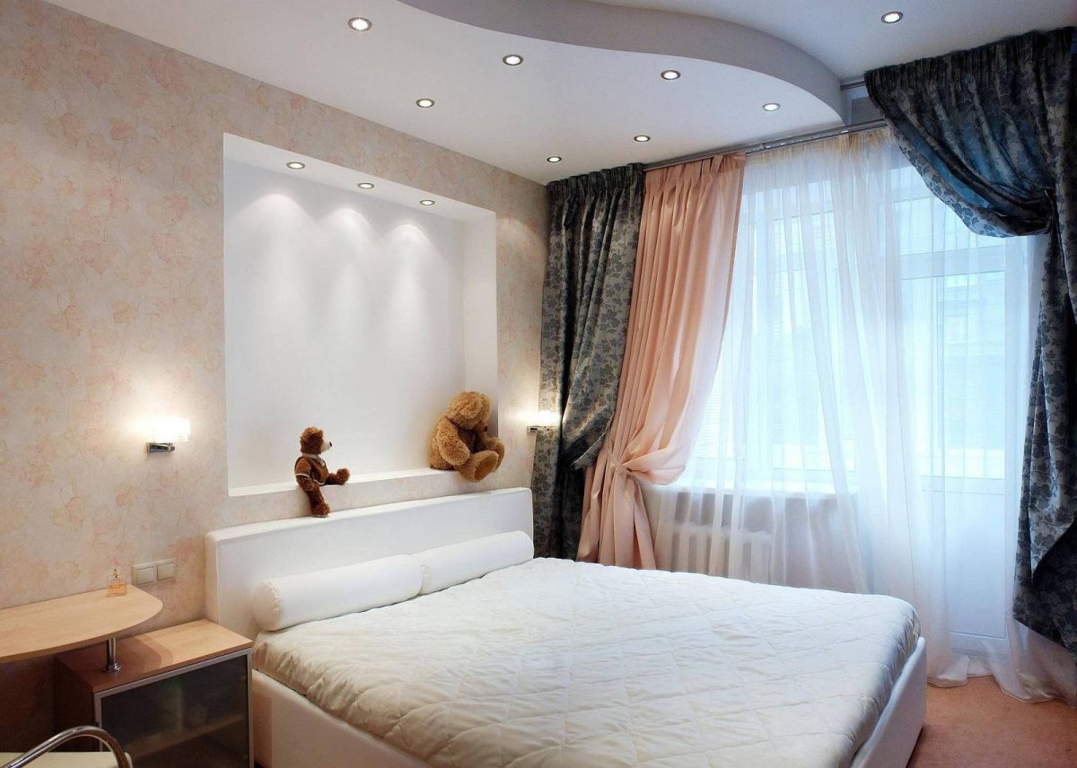 Необычный декор спальни