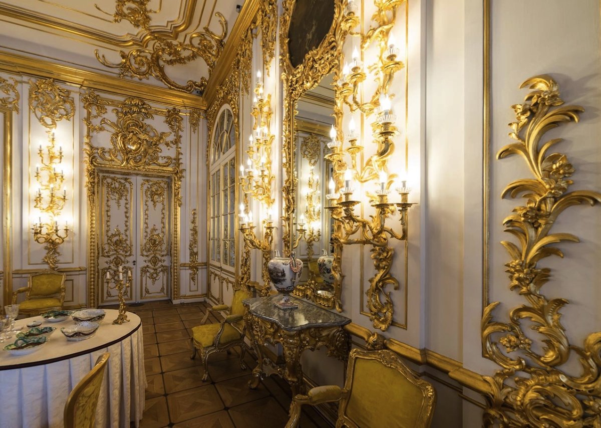 Эрмитаж Золотая комната Малахитовая