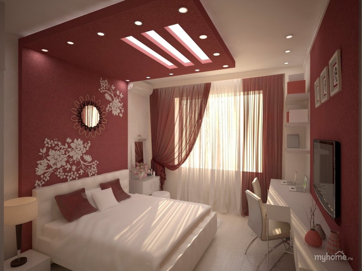Красивые спальня евроремонт