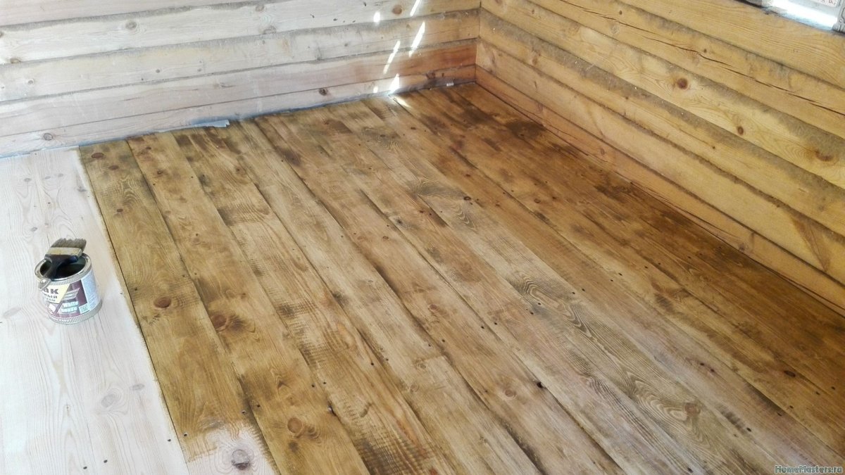Пол из досок