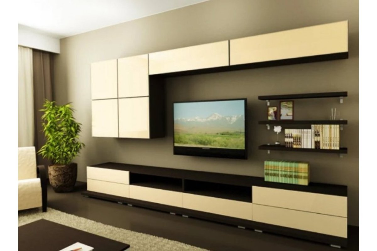 Стенки в зал современные