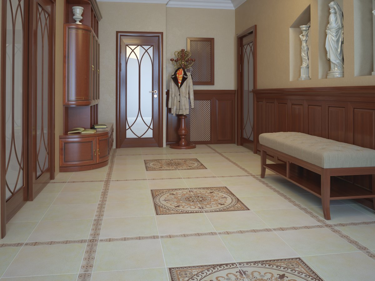 Плитка ковер в прихожую