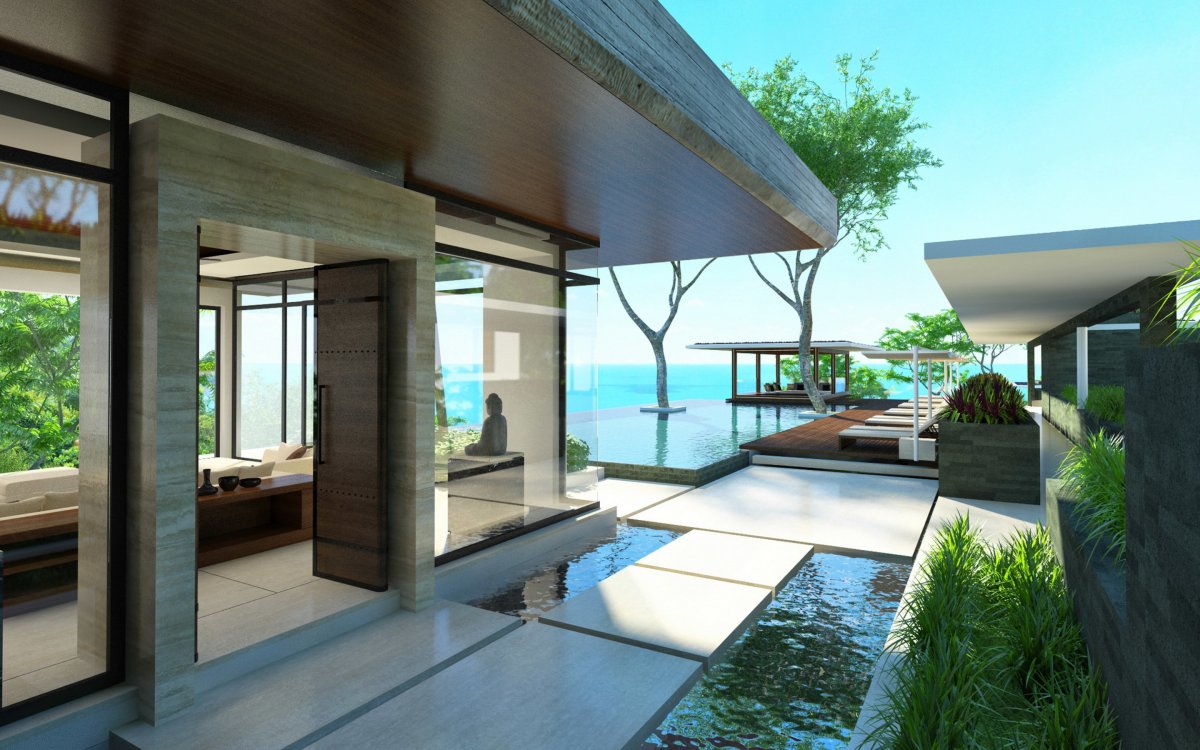 Терраса с бассейном