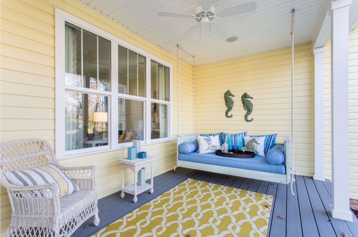 Лаунж зона на террасе