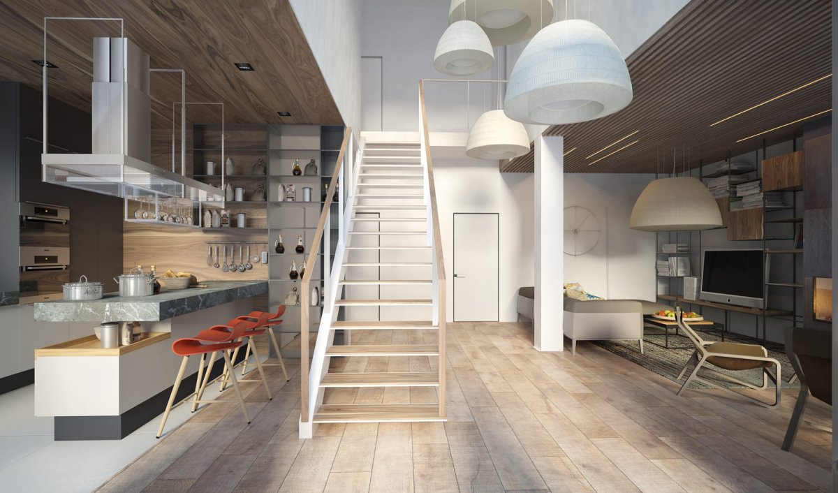 Двухуровневая студия 24м2