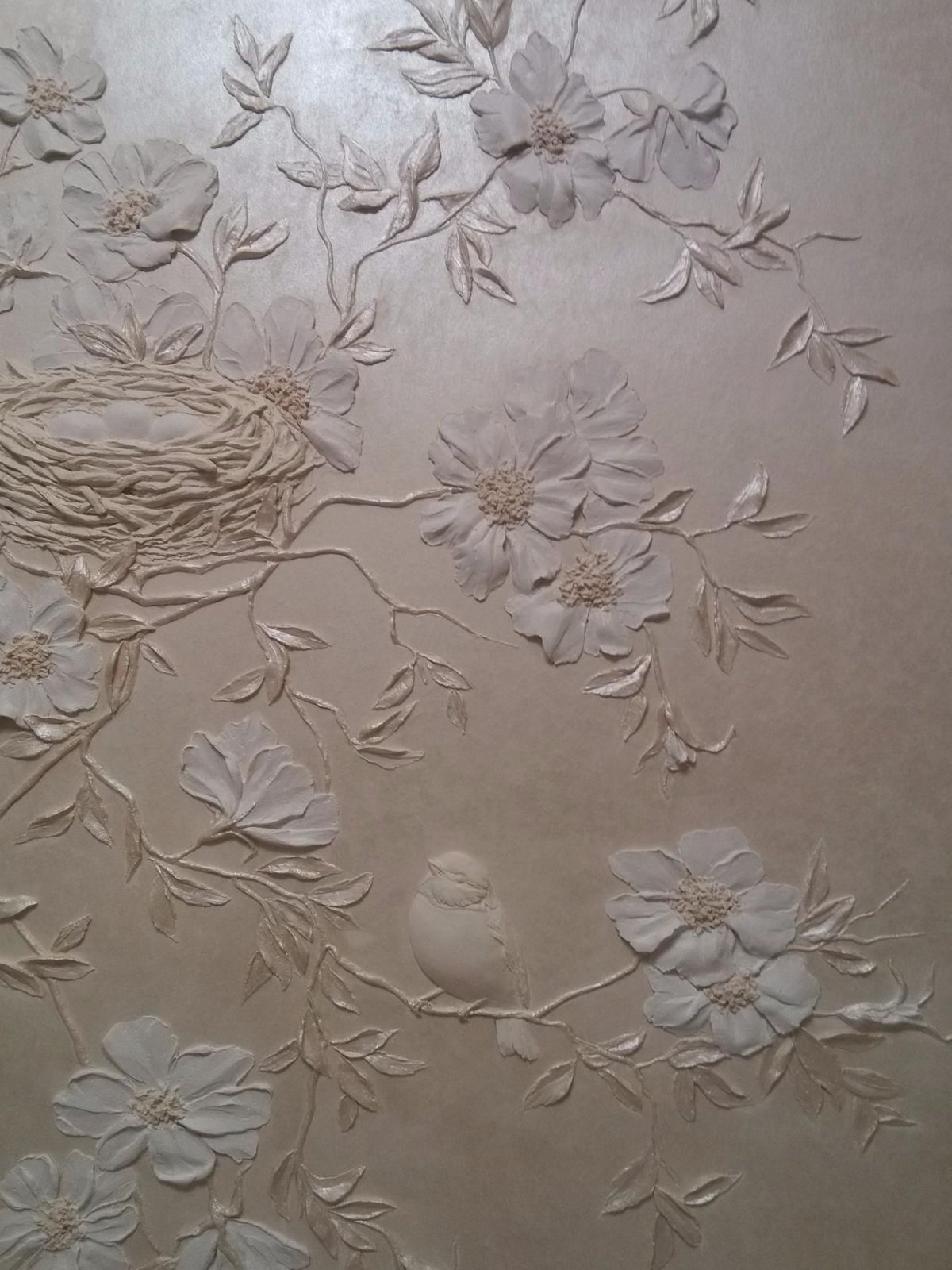 Трафаретная декоративная штукатурка