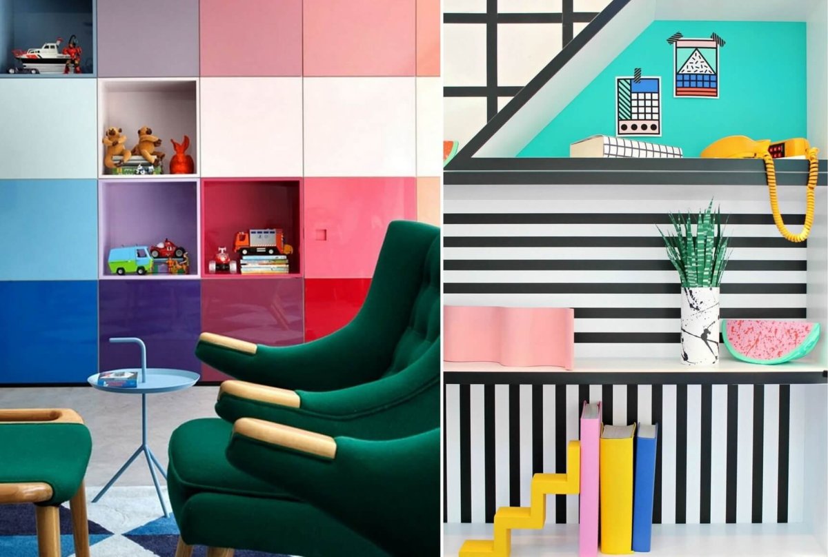 Стиль Мемфис в интерьере