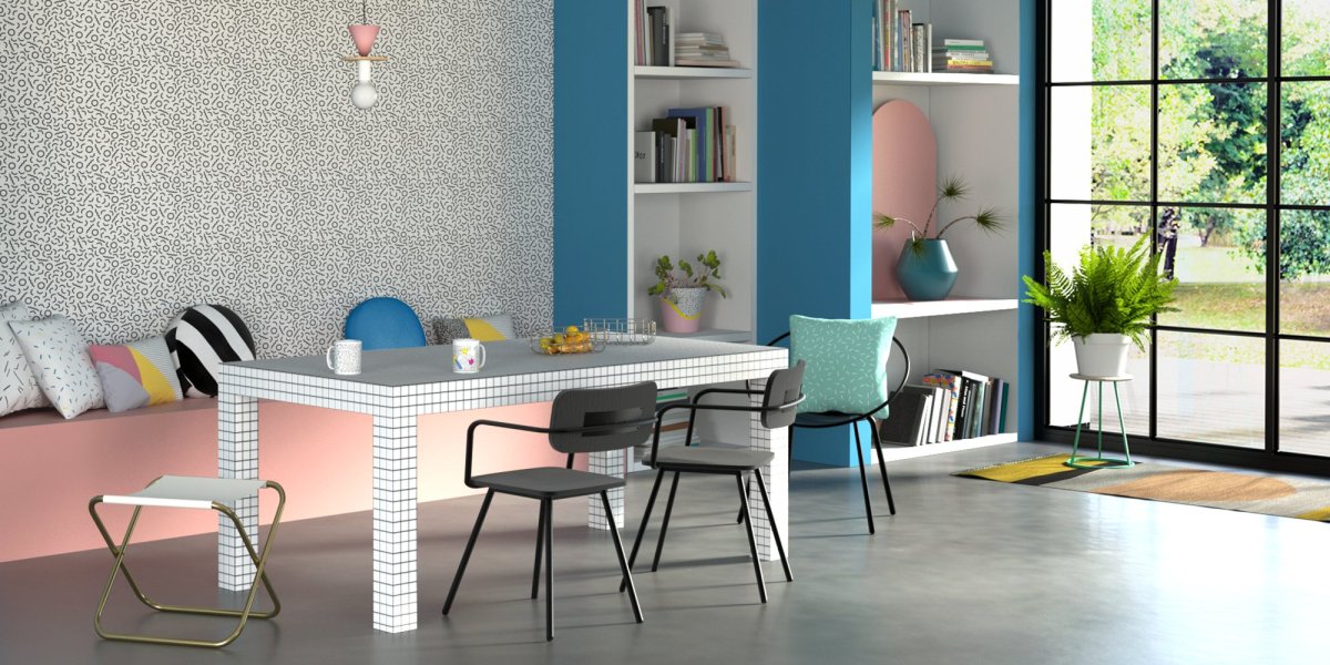 Стиль Мемфис в интерьере