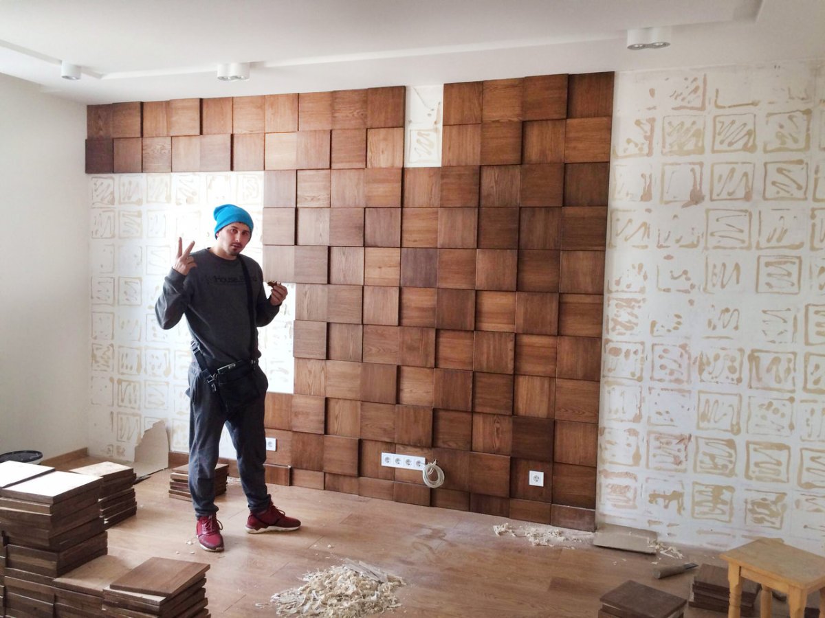 Необычные варианты отделки стен