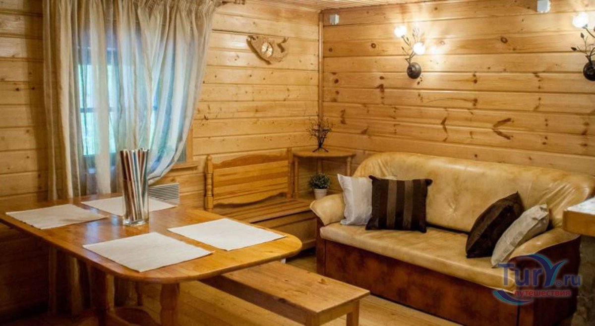 Интерьер комнаты отдыха в сауне