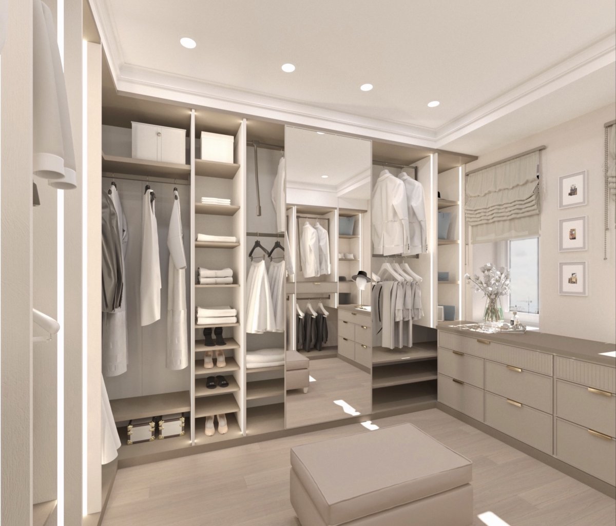 Гардеробная 160 на 160