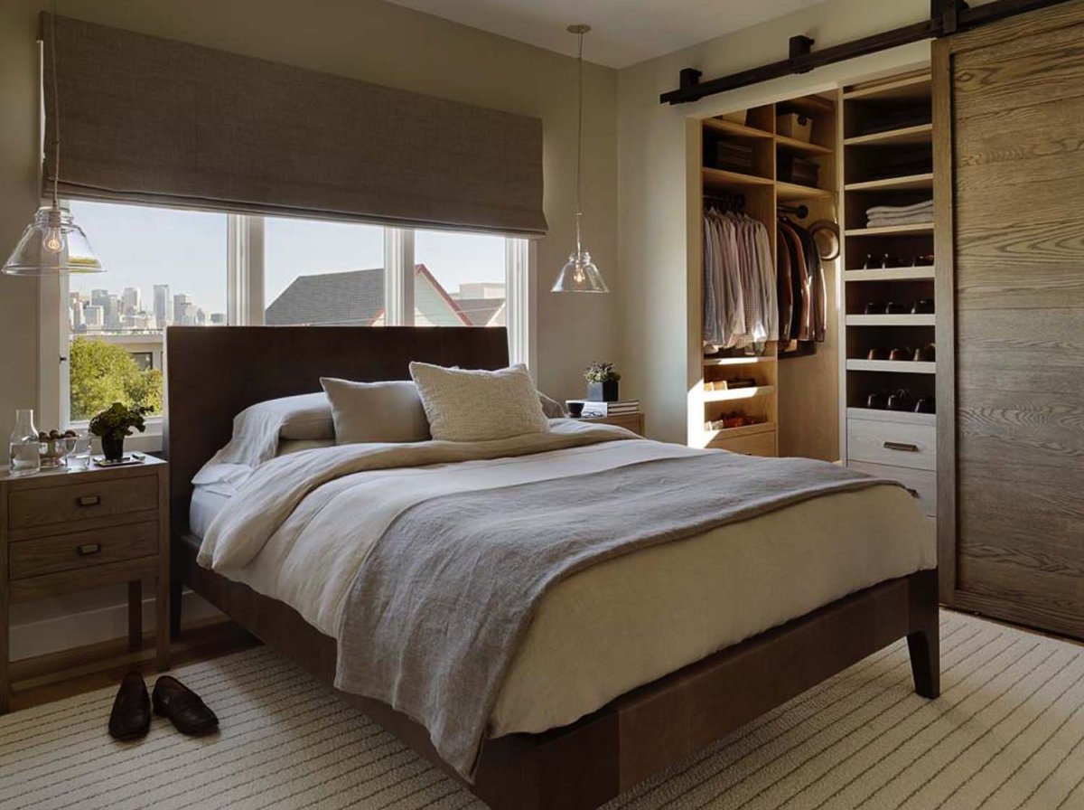 Спальня из гардеробной