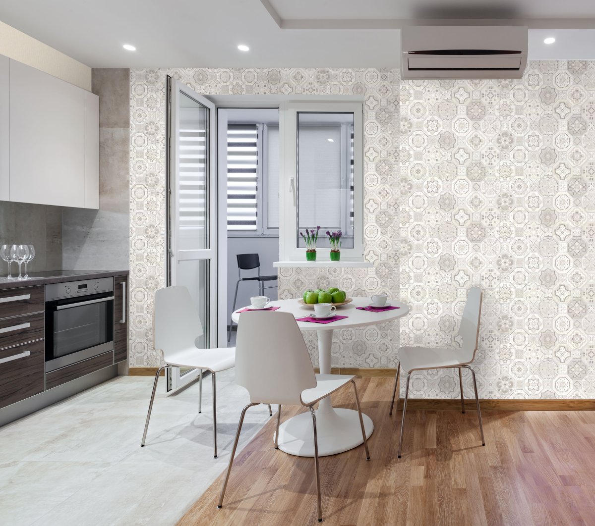 Гостиная в фисташковых тонах