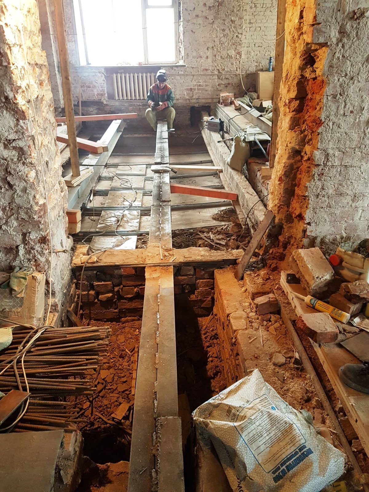 Деревянное перекрытие пола