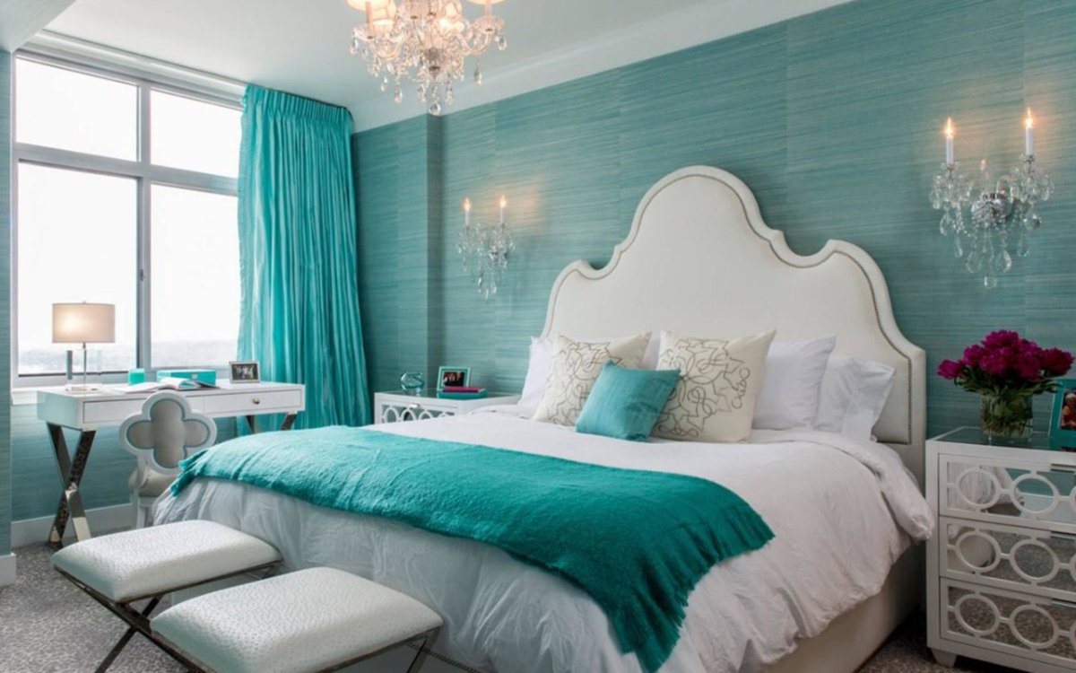 Спальня Тиффани бирюзовая
