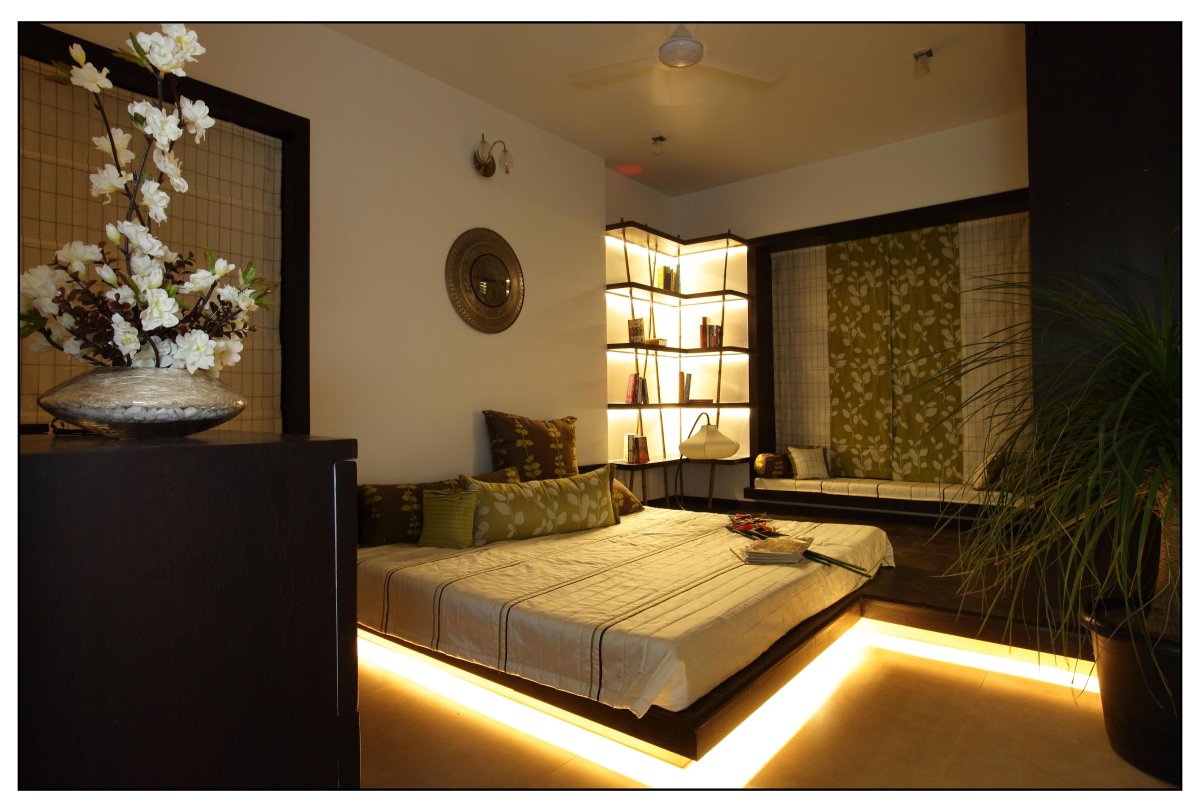 Декоративное освещение в спальне