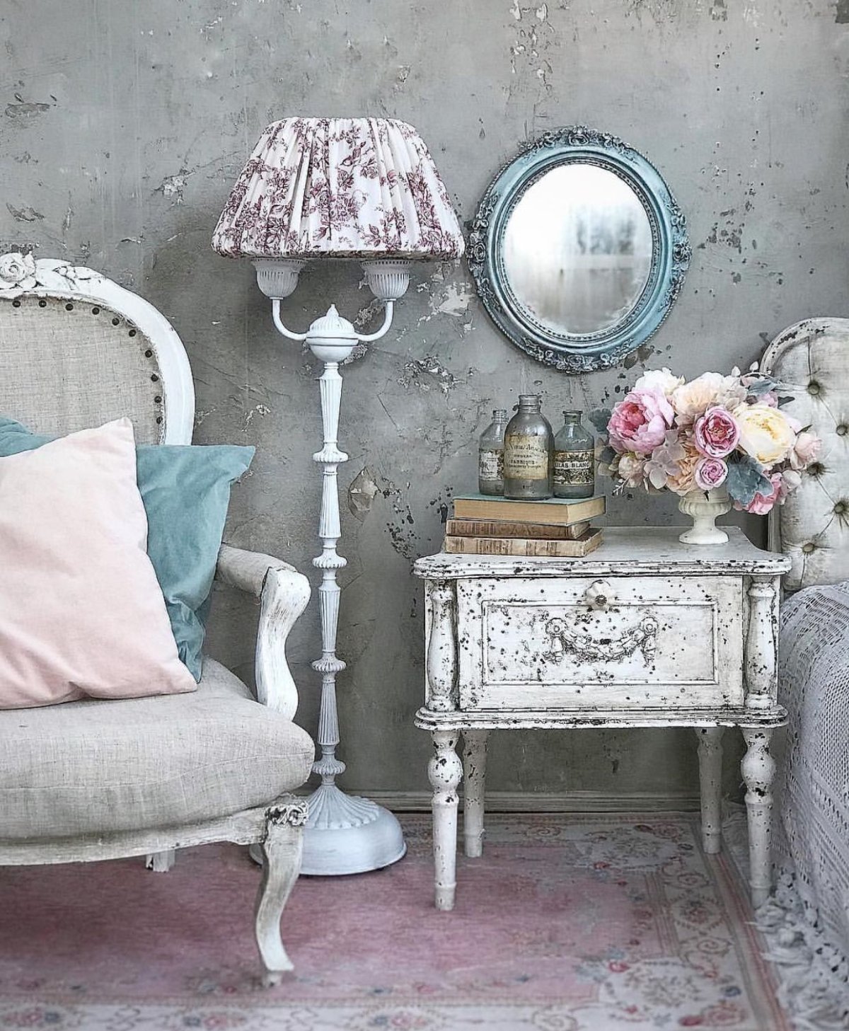 Стиль обшарпе в интерьере