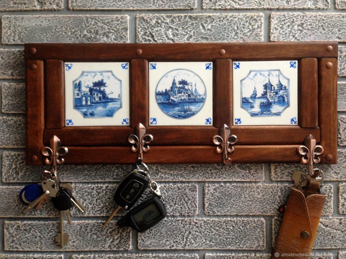 Ключница из фоторамки
