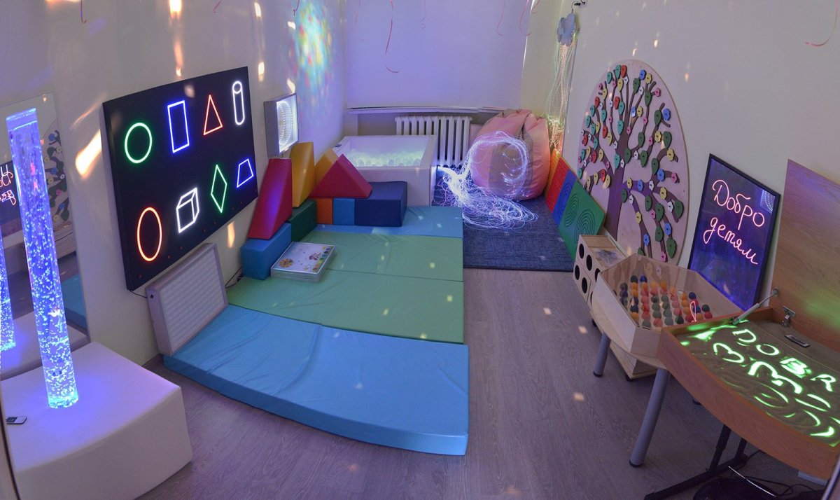 Сенсорная комната для детей Монтессори