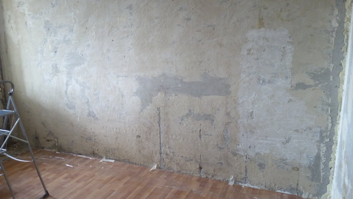 Штукатурка стен под обои