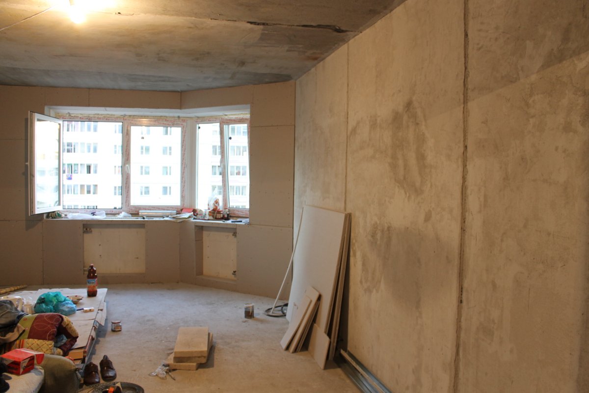 Грунтование стен