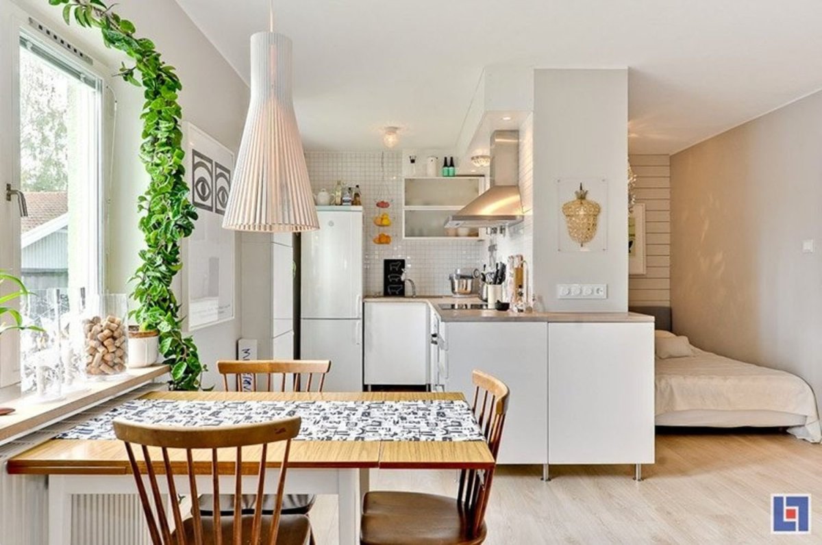 Уютные маленькие квартиры студии