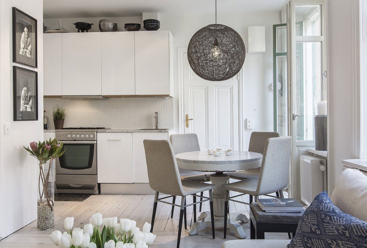 Маленькая квартира в скандинавском стиле