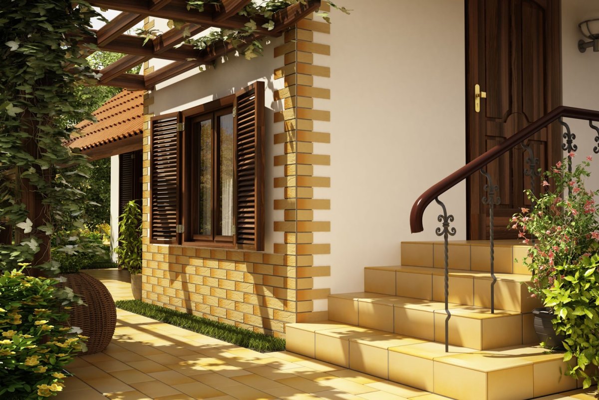 Кирпичный фасад