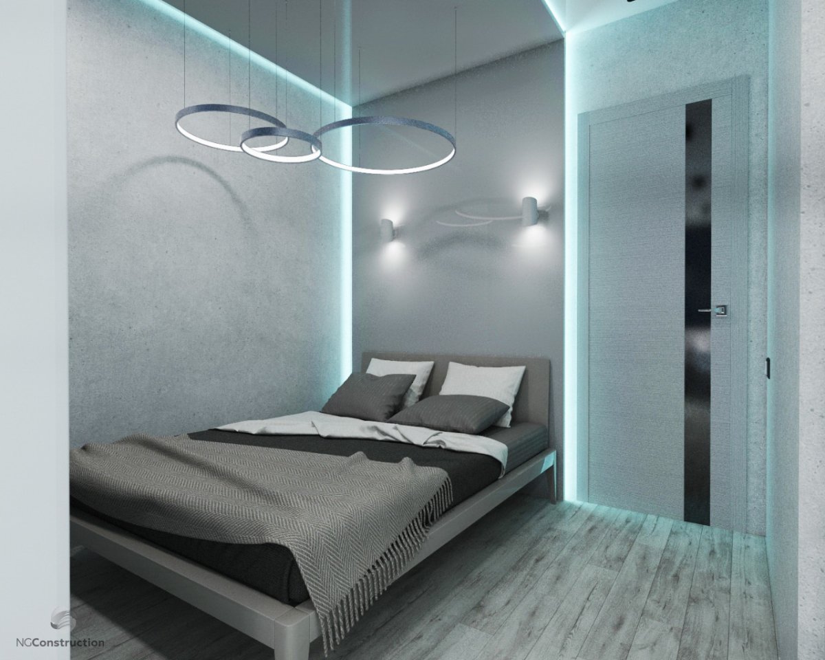 Квартира в стиле Хай тек Минимализм студия спальни