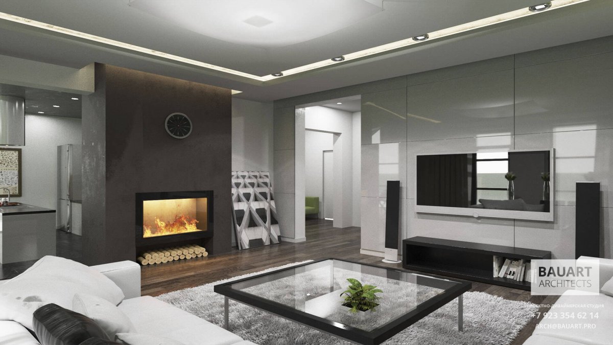 Гостиная Хай тек