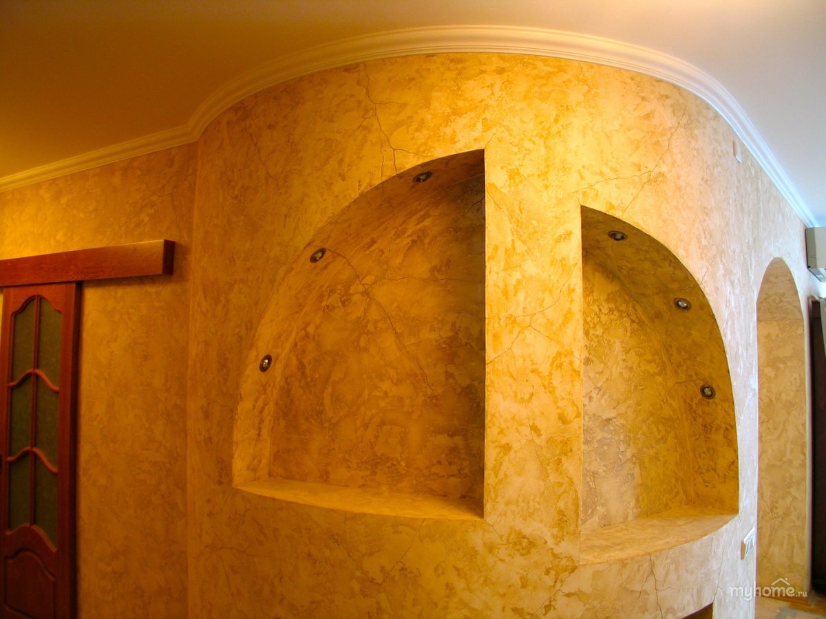 Фактурная штукатурка под старину