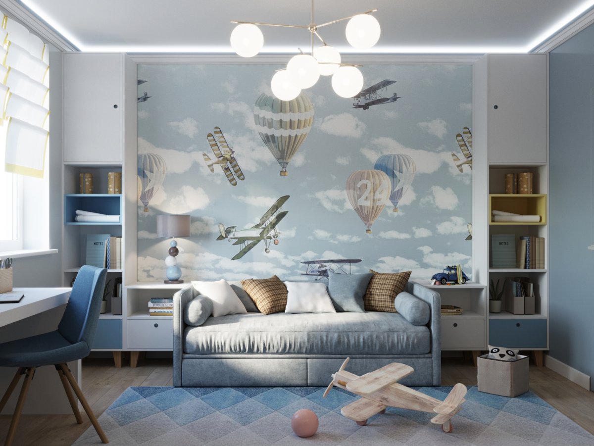 Фотообои для спальни мальчика