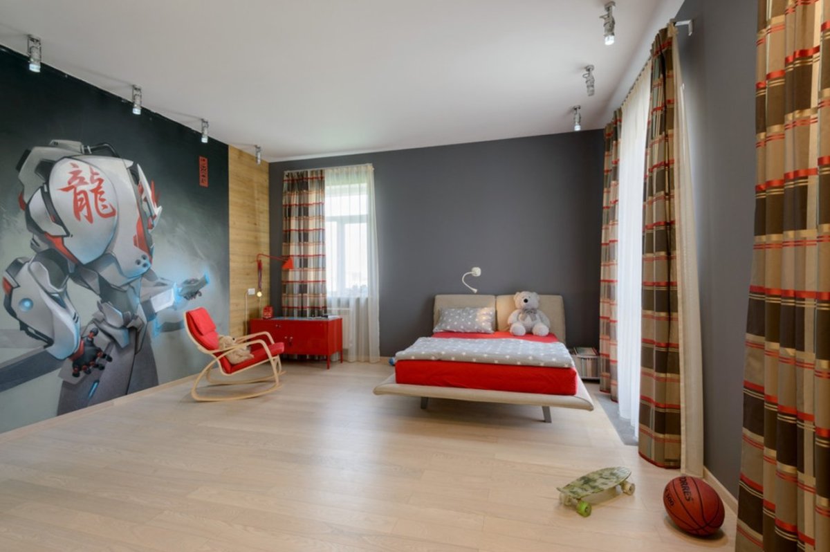 Комната в стиле лофт