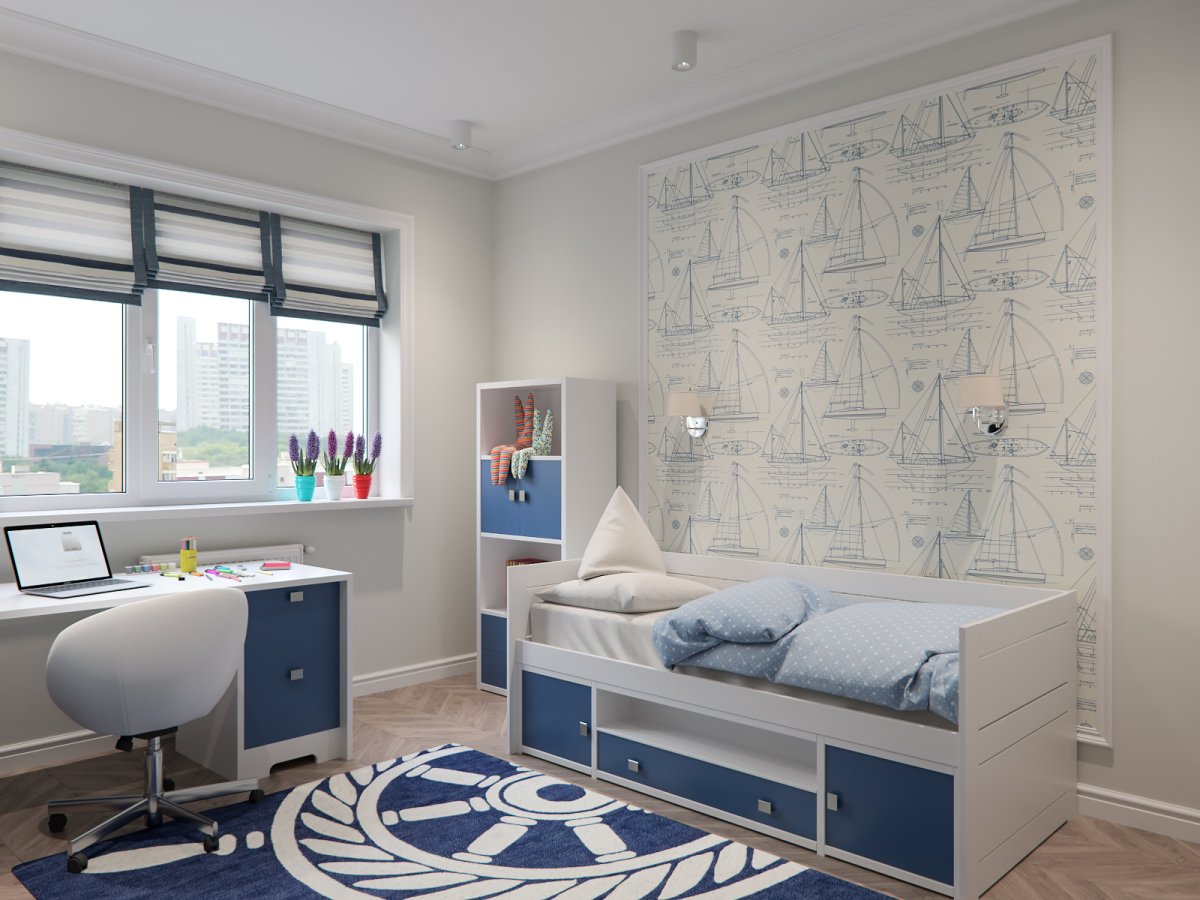 Стены в комнате подростка