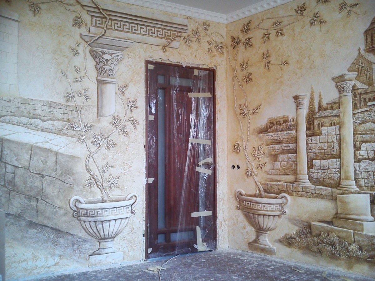 Старая штукатурка 2480х520