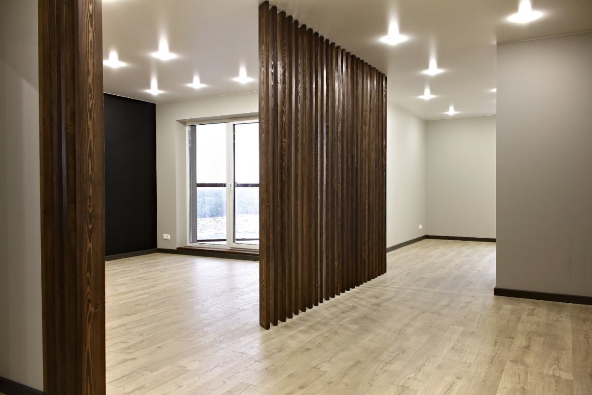 Перегородки в квартире реечная перегородка