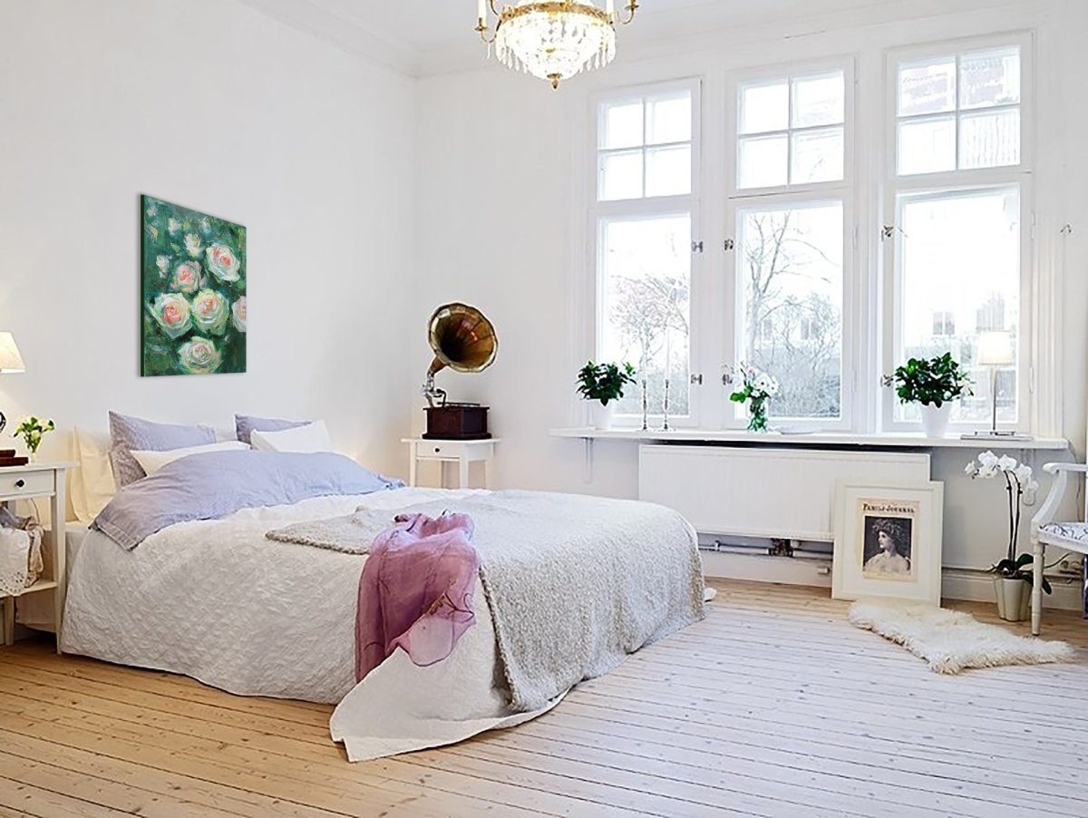 Интерьер белой спальни