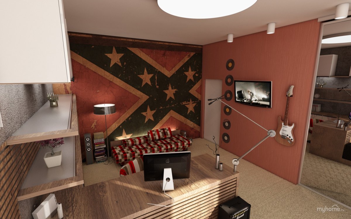 Интерьер в стиле рок-н-ролл