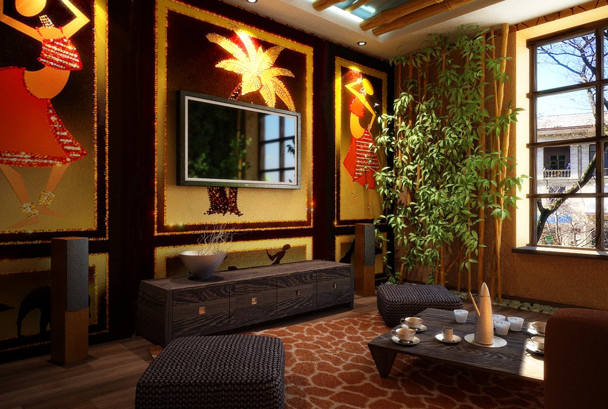 Африканский этно стиль в интерьере