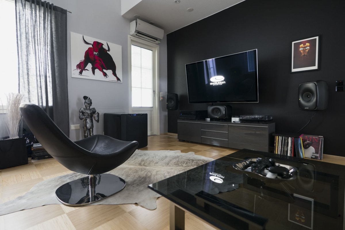 Интерьер комнаты в стиле рок