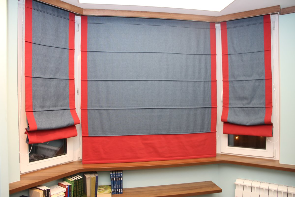 Римские шторы закрытые