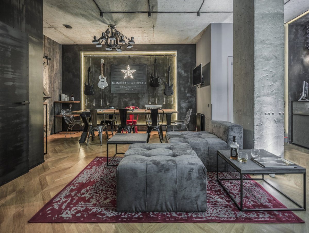 Рок интерьер