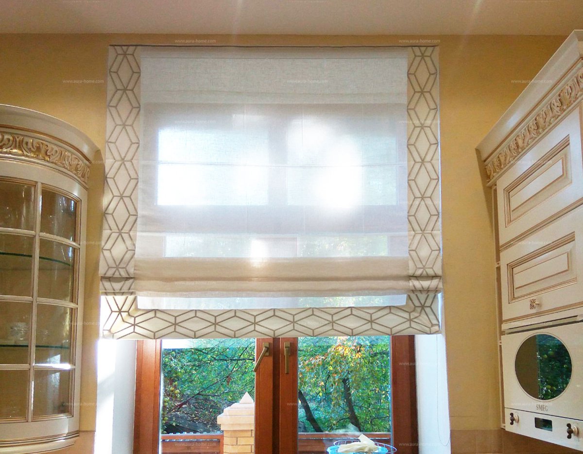 Римские шторы из тюля