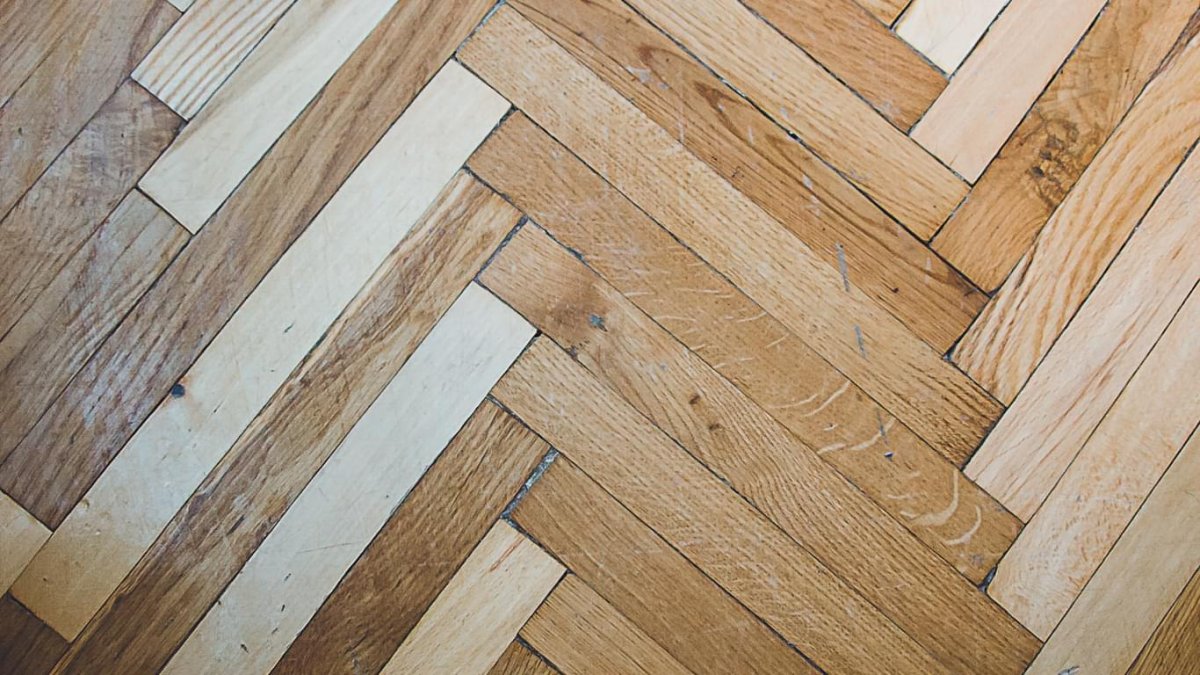 Паркет елочкой в скандинавском стиле