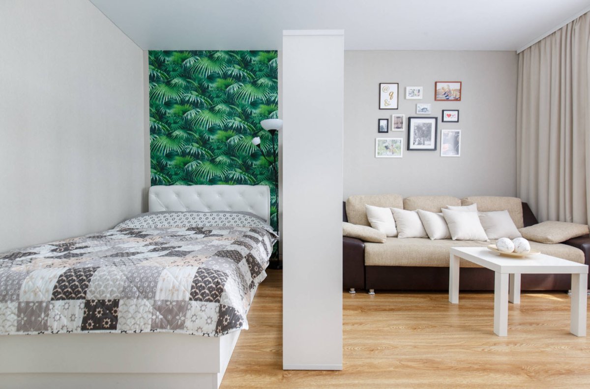 Вставки из обоев в интерьере