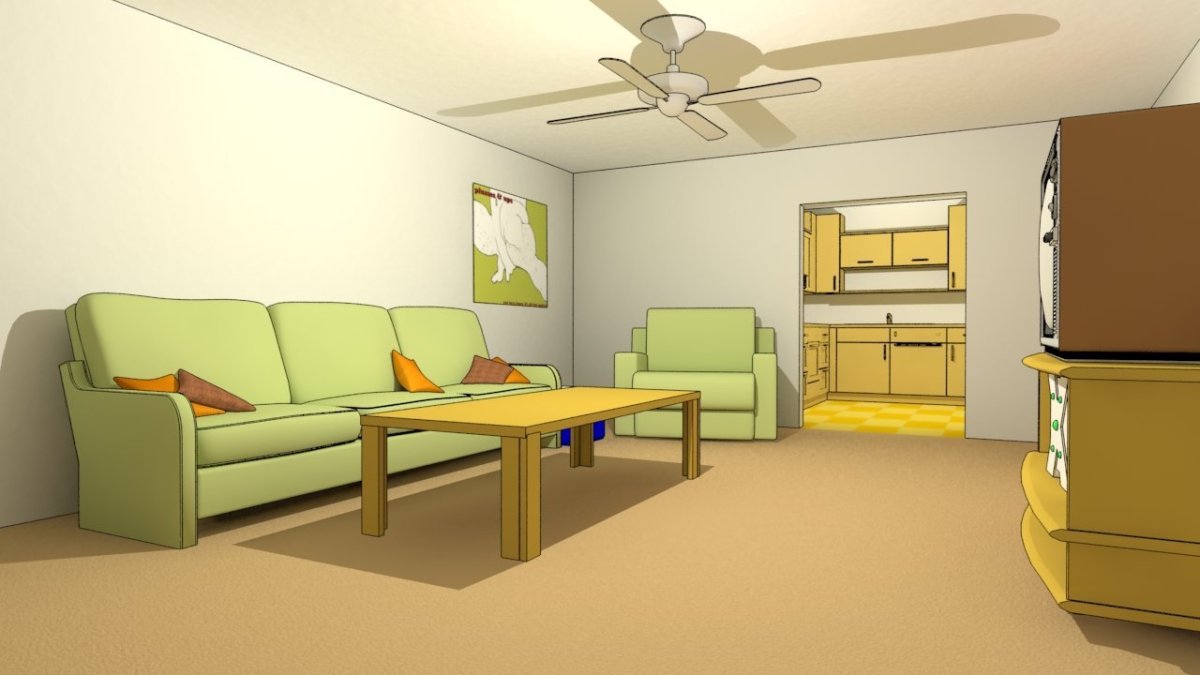 SIMS 4 гостиная