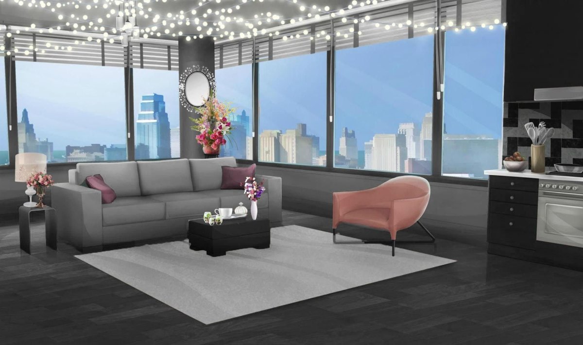 Аниме комнаты для гача лайф гостиная